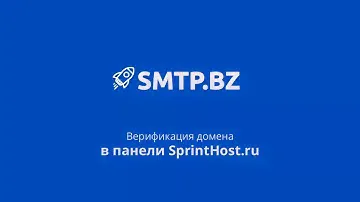 SMTP.BZ - Верификация домена в панеле sprinthost.ru. Настройка DKIM, SPF, CNAME