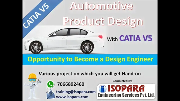 Domain Training in Automotive Product Design with CATIA V5 || ISOPARA