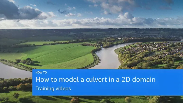 How to model a culvert in a 2D domain