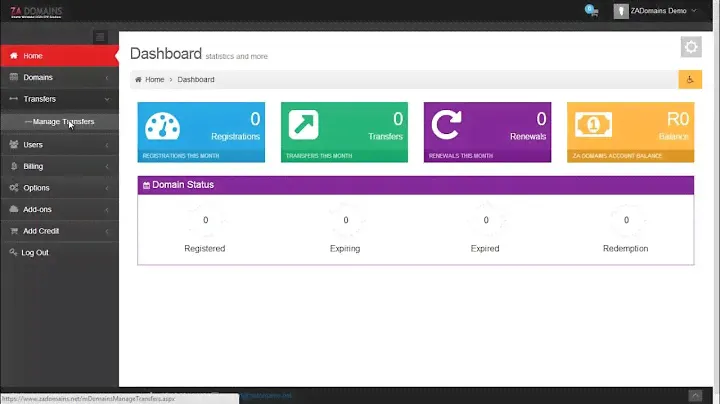 How to transfer a .co.za domain using ZA Domains