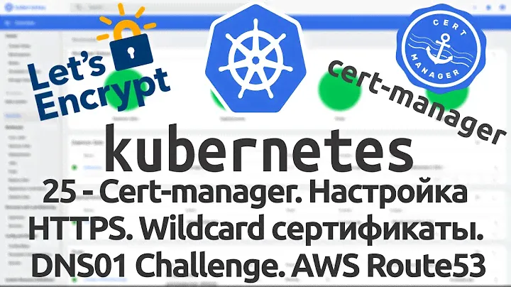 25 - Cert-manager. Настройка HTTPS. Wildcard сертификаты. DNS01 Challenge. AWS Route53