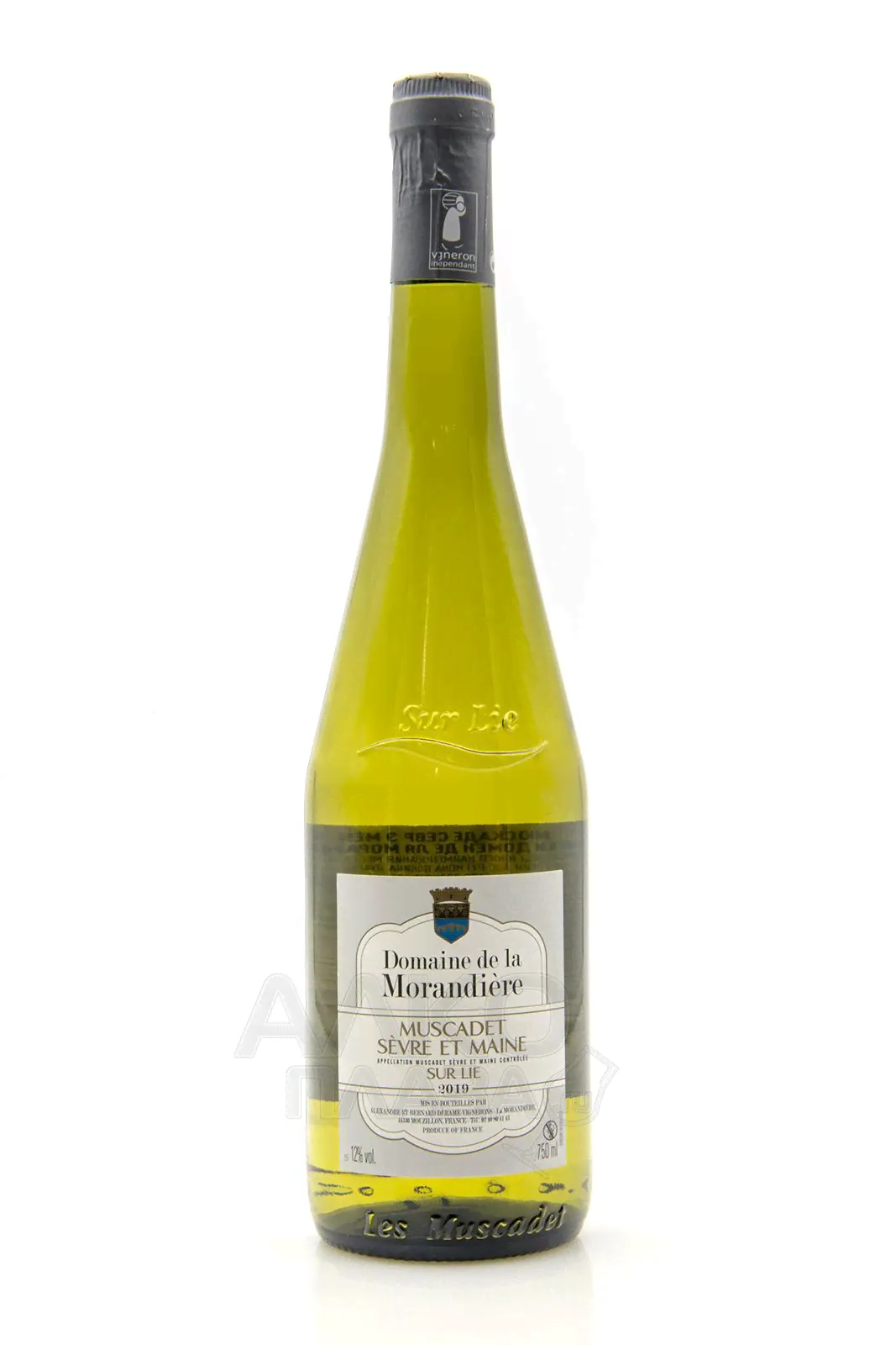 Alexandre Derame Muscadet Sevre et Maine Sur Lie Domaine de la Morandiere - вино Александр Дераме Мюскаде де Севр э Мен Сюр Ли Домен де ля Морандьер 0.75 л белое сухое-0