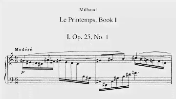 Darius Milhaud - Le Printemps, Books 1 and 2 (1919/1920)