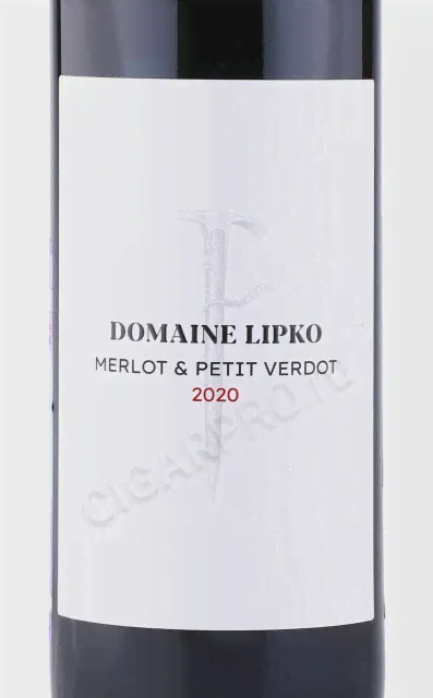 Domaine Lipko Merlot & Petit Verdot Вино Мерло Пти Вердо Домен Липко 0.75л-0