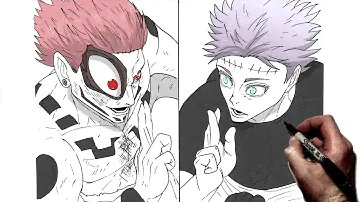 How To Draw Gojo Vs Sukuna Domain Expansion | Step By Step | JJK