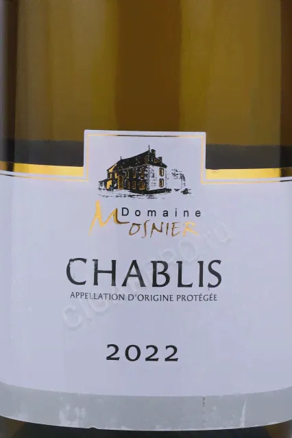 Domaine Mosnier Chablis Вино Домен Монье Шабли 0.75л-0