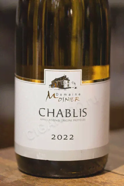 Domaine Mosnier Chablis Вино Домен Монье Шабли 0.75л